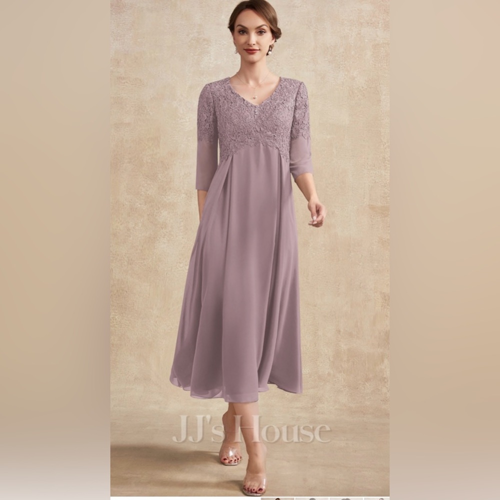 Elegant Lace A-Line Dress